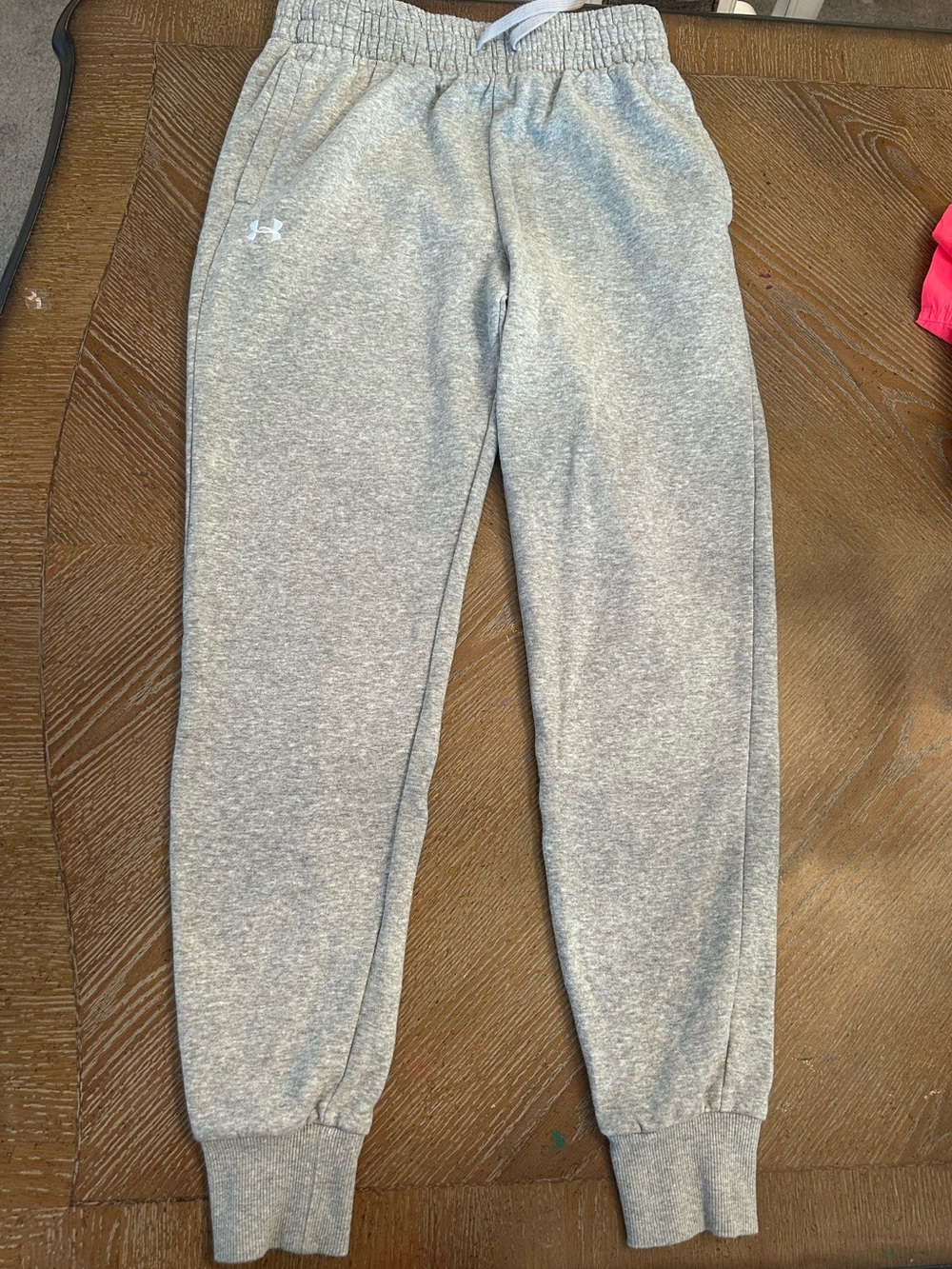 Under Armour Kids Light Gray Fleece Joggers